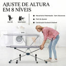 Zyntec IronFlex | Tábua de Passar Roupas 360° – Giratória, Face Dupla e 8 Níveis de Altura