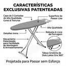 Zyntec IronFlex | Tábua de Passar Roupas 360° – Giratória, Face Dupla e 8 Níveis de Altura