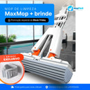 Esfregão Dobrável MaxMop©: Limpeza Fácil e Rápida! (Com Balde Incluso)