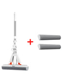 Esfregão Dobrável MaxMop©: Limpeza Fácil e Rápida! (Com Balde Incluso)
